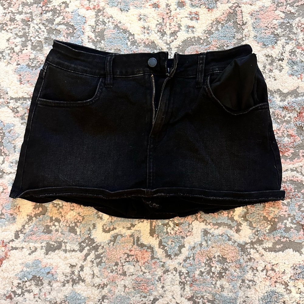 Just USA Black Denim Skirt